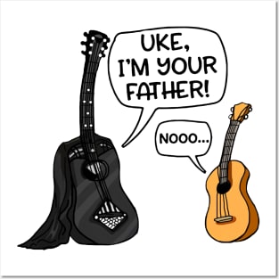 Uke I'm Your Father Funny Guitar Posters and Art